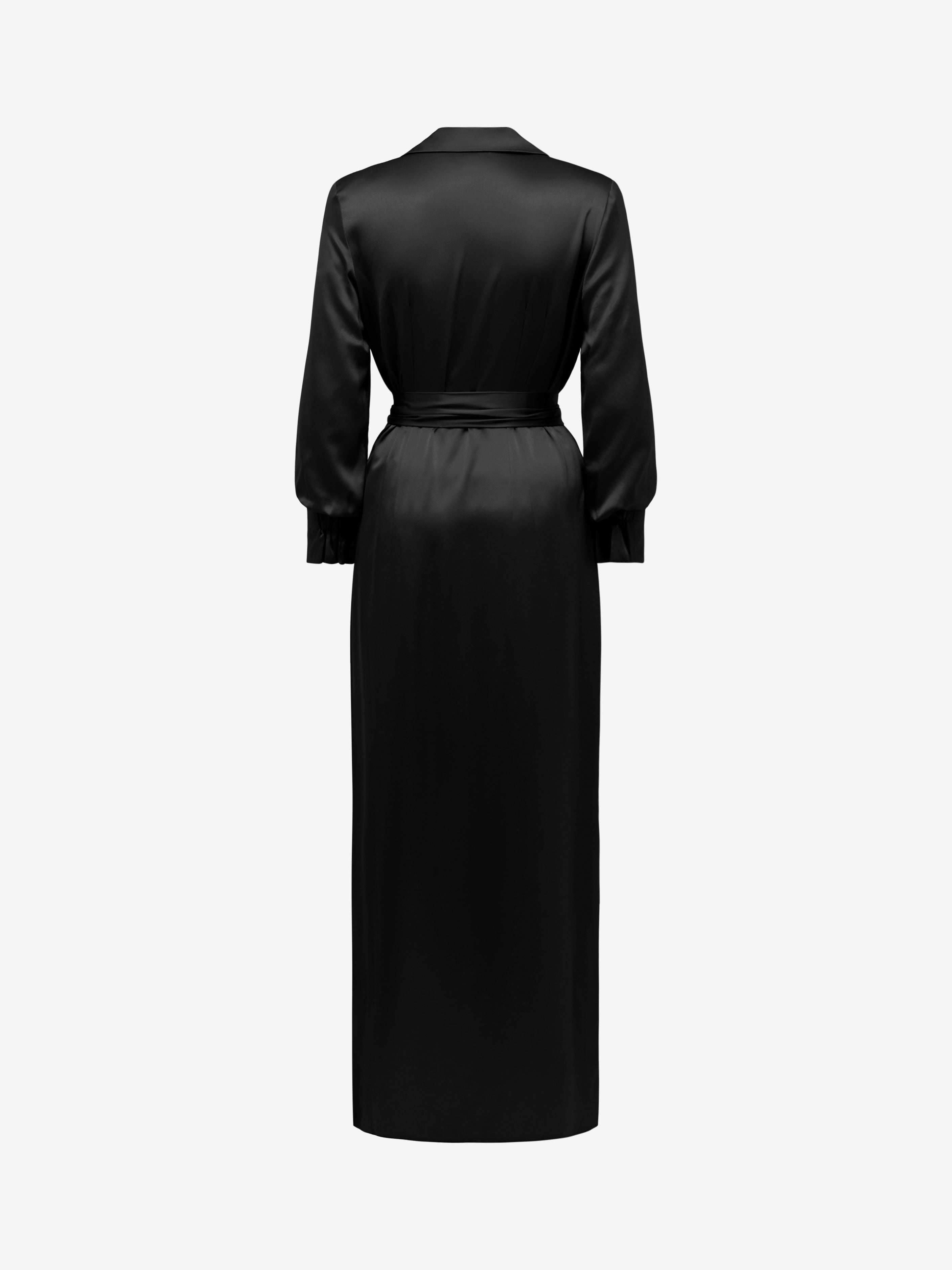 Elizabeth Long Robe - Black