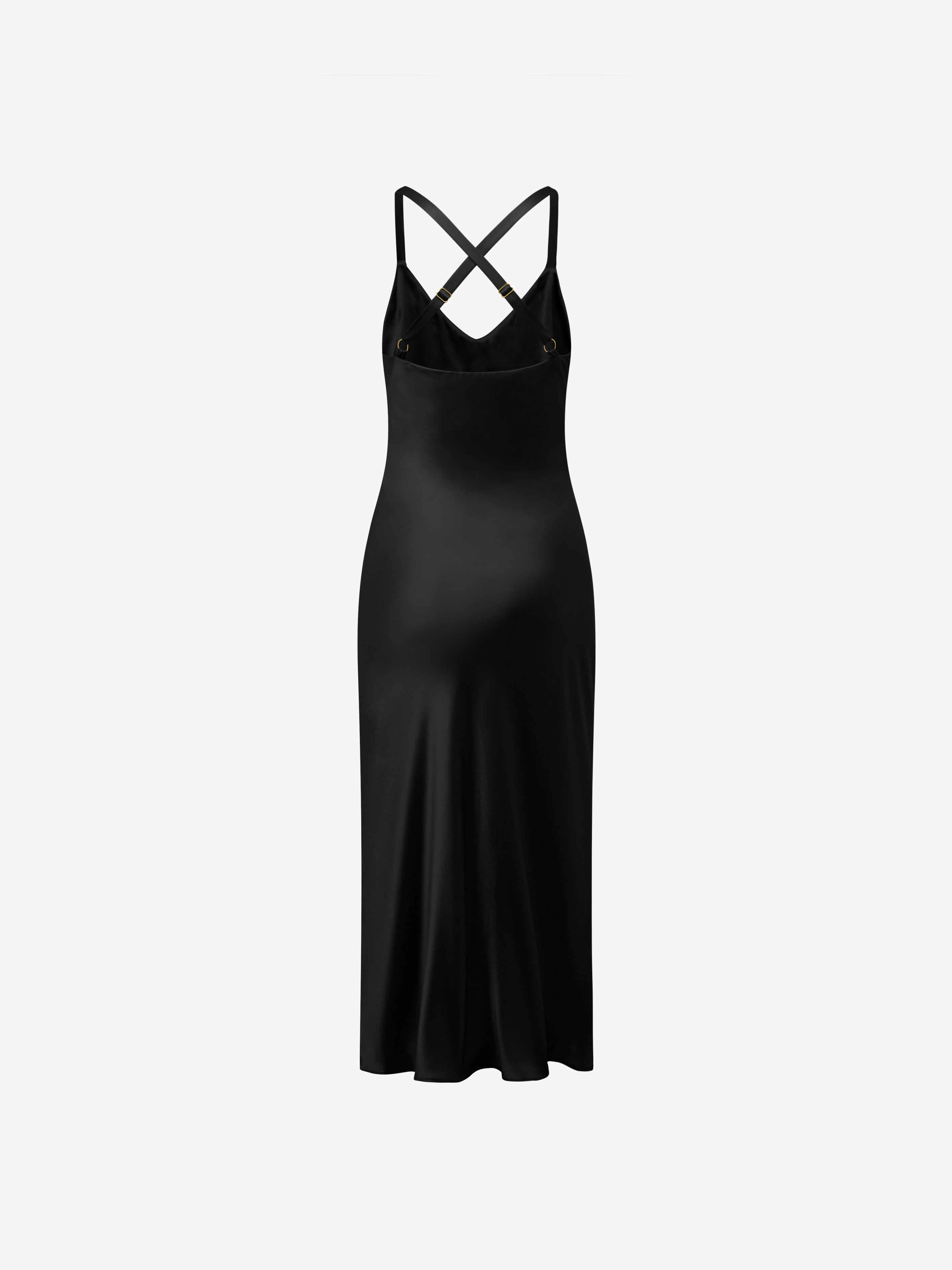 Brigitte Slip Dress - Black