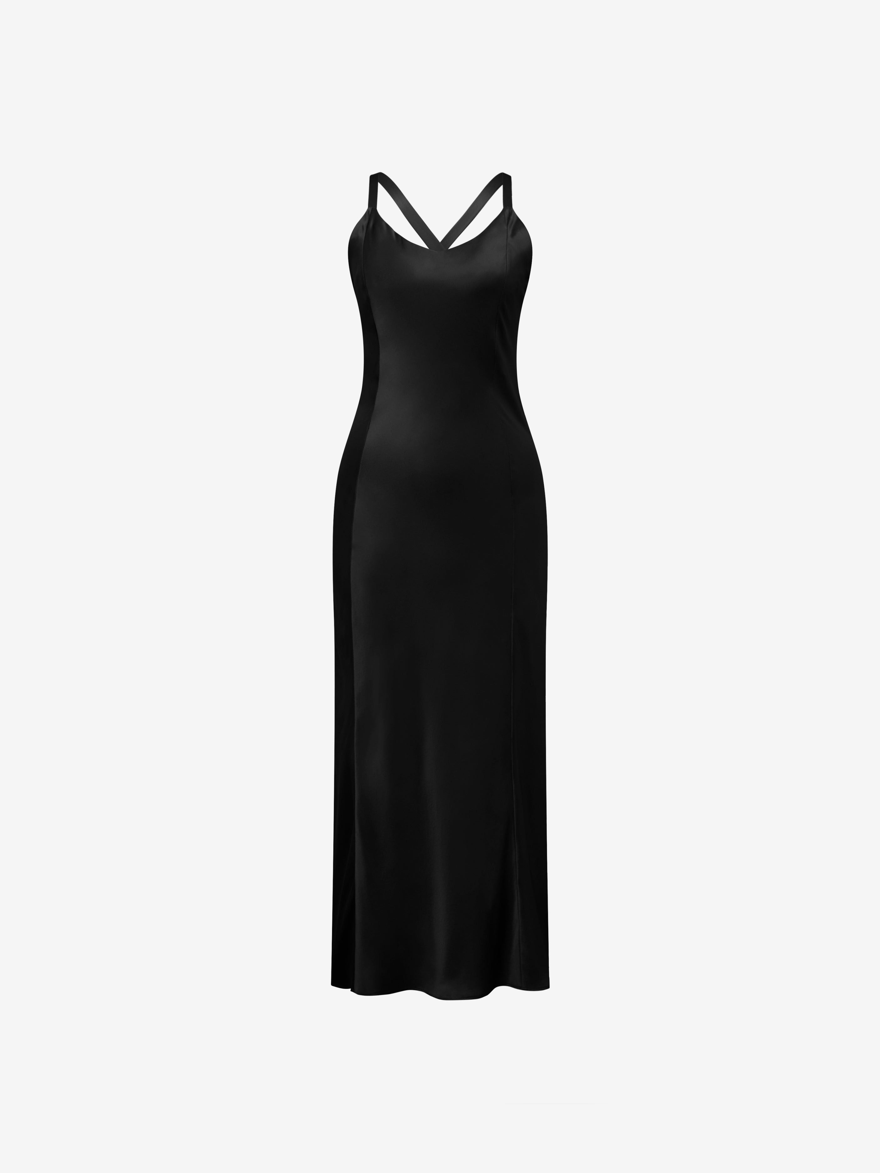 Brigitte Slip Dress - Black