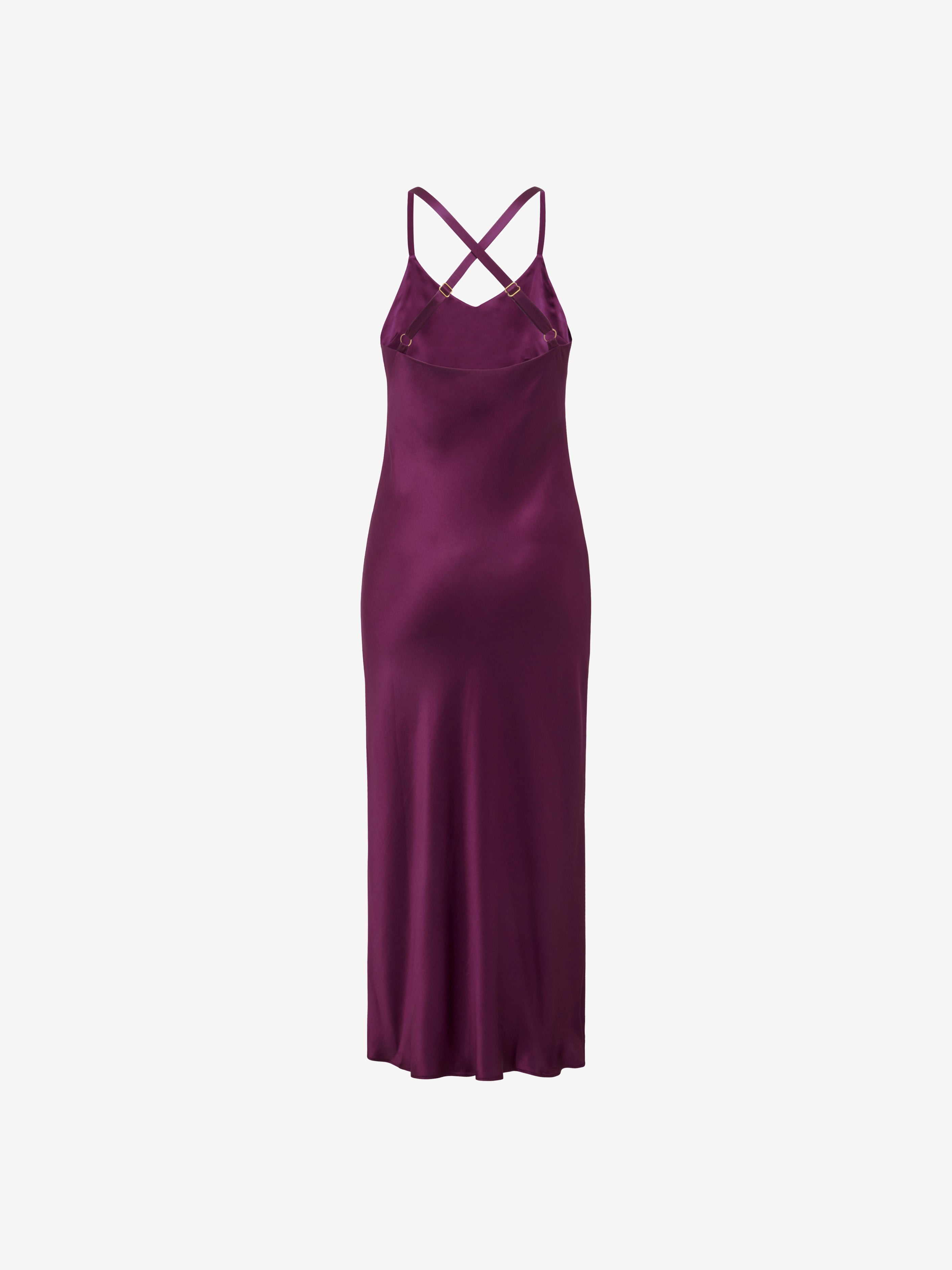 Brigitte Slip Dress - Magenta