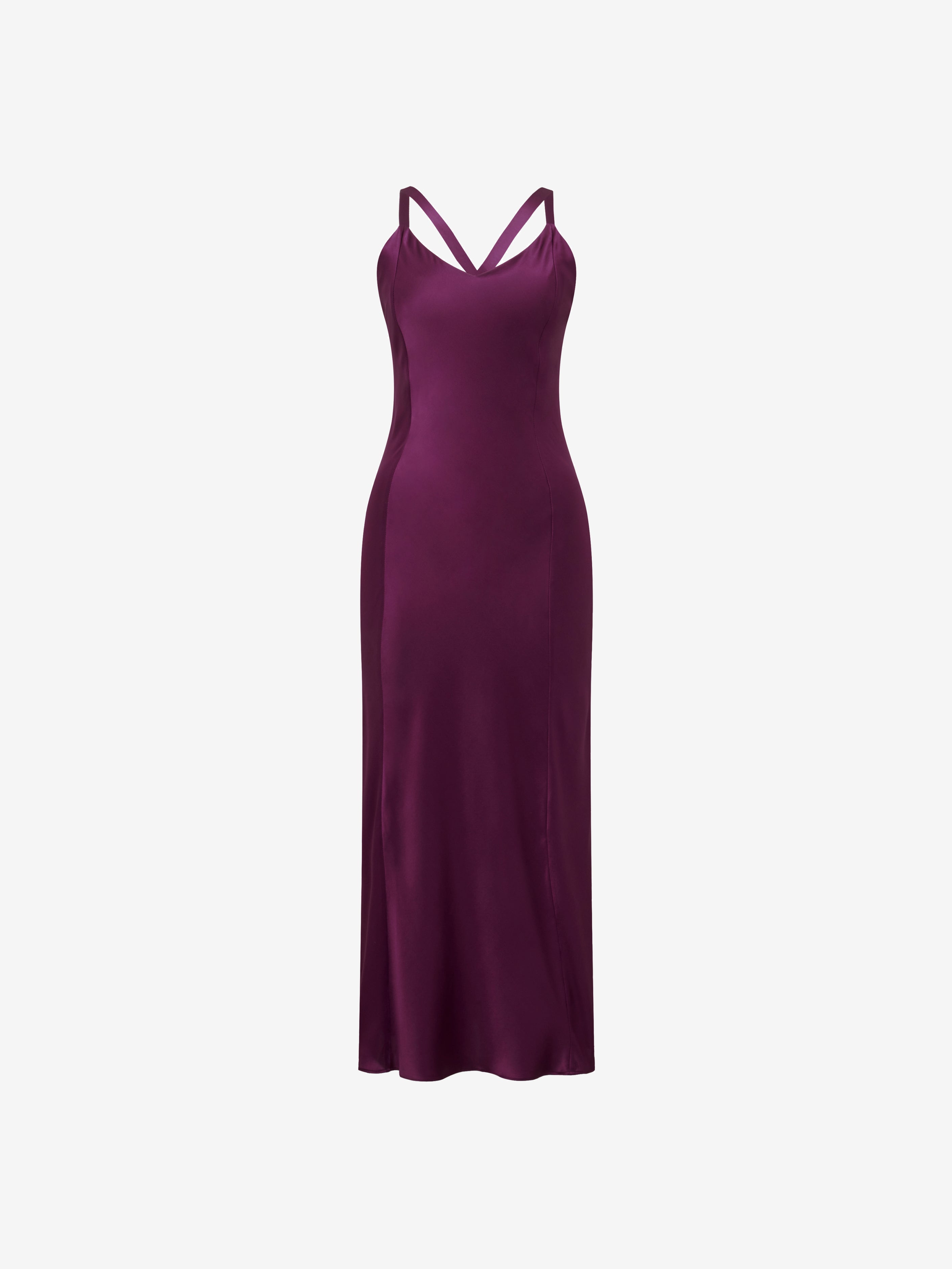 Brigitte Slip Dress - Magenta