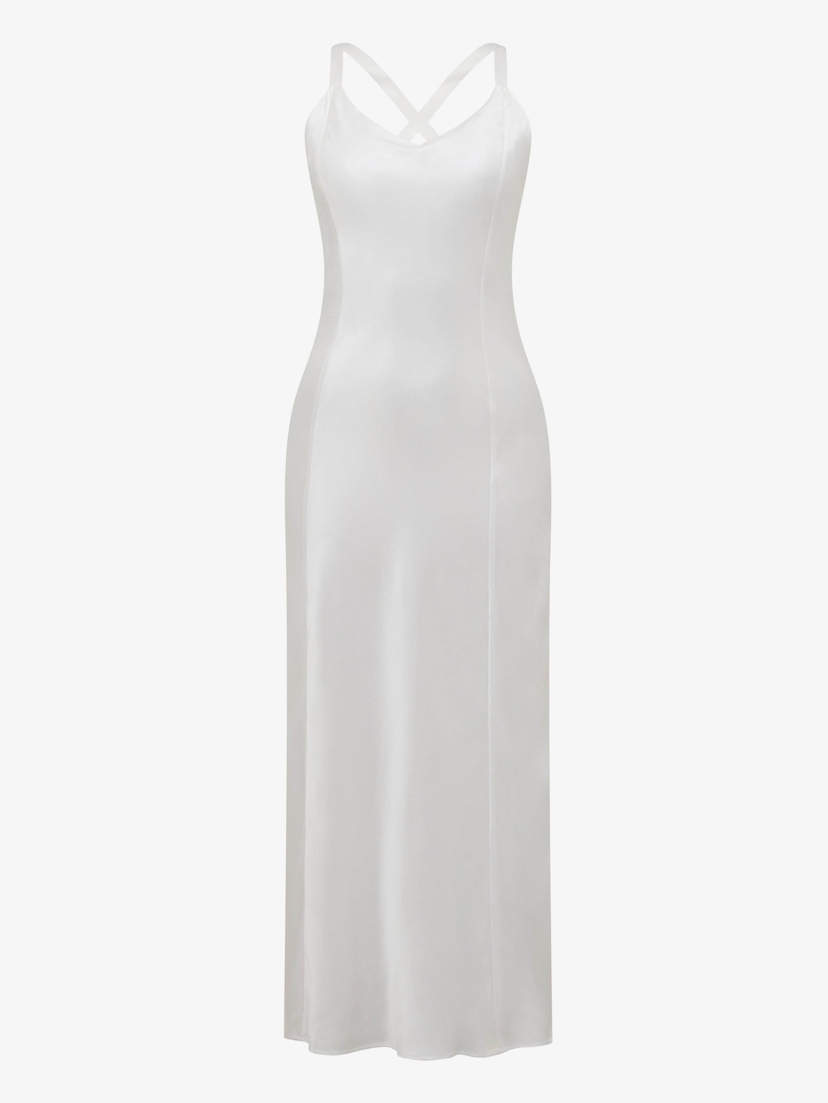 Brigitte Slip Dress - White