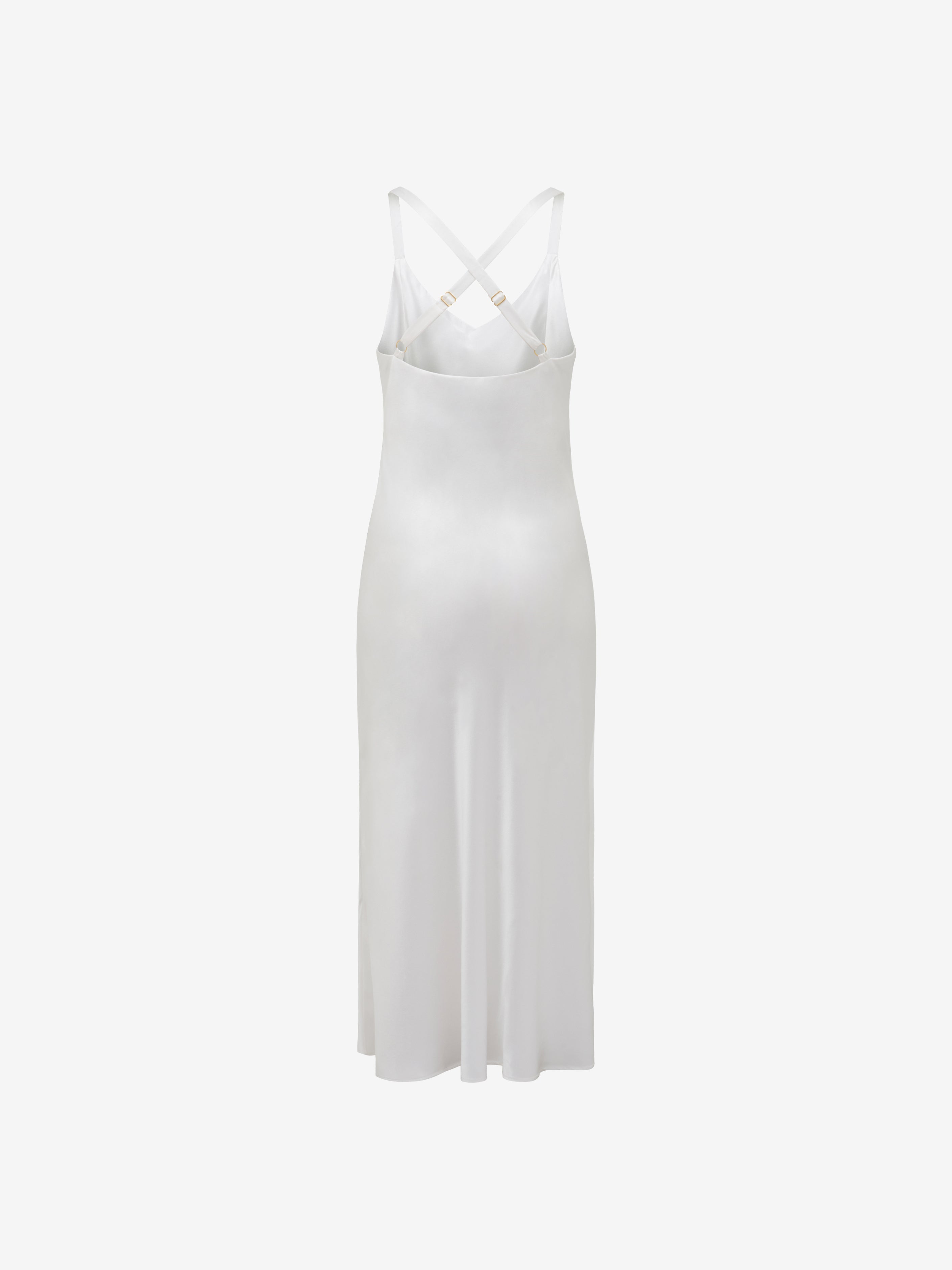 Brigitte Slip Dress - White