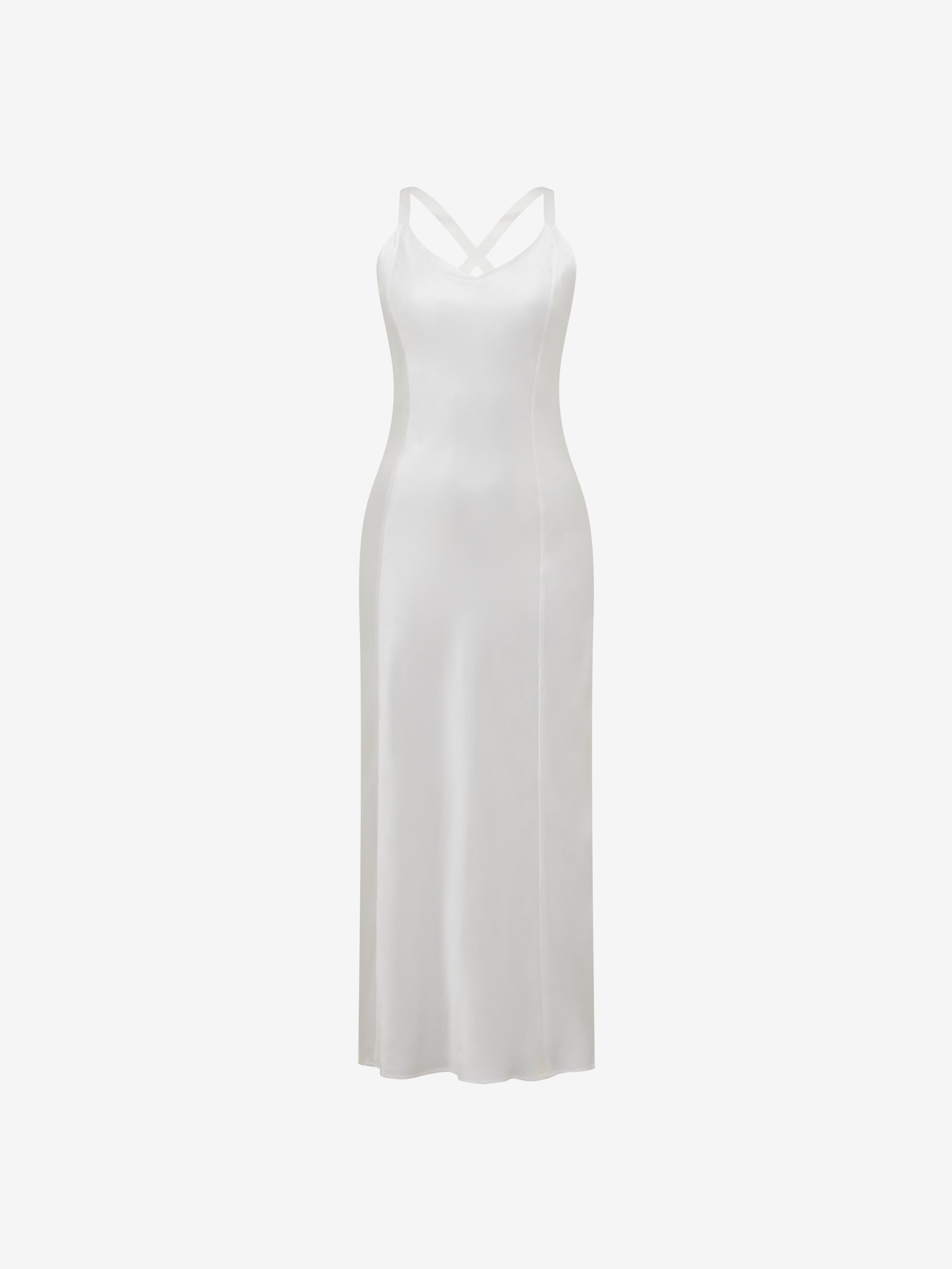 Brigitte Slip Dress - White