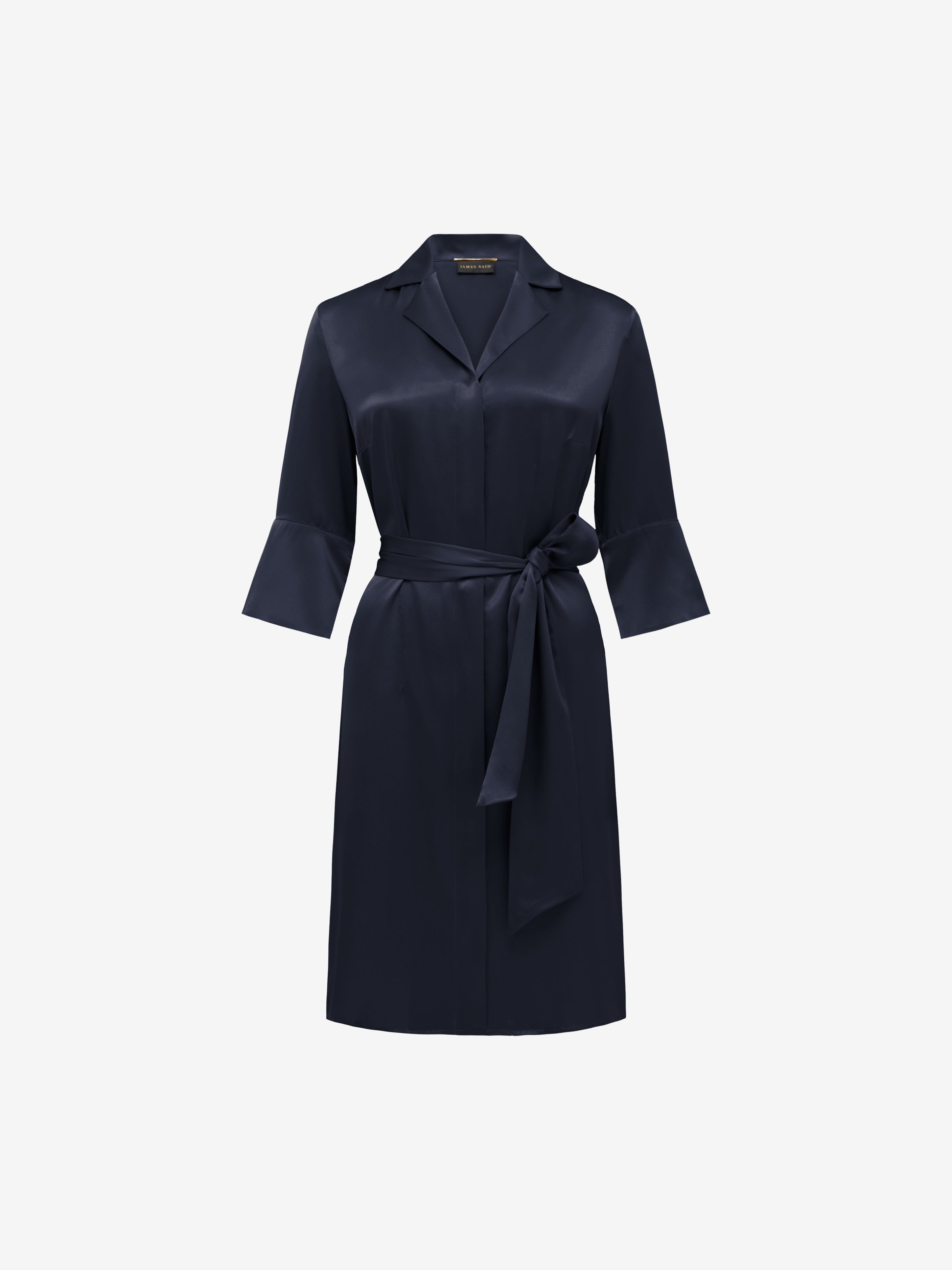 Audrey Short Robe – Navy